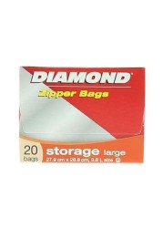 DIAMOND STORAGE BAGS LARGE 12X20S