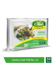 SANITA CLUB FOOD STORAGE BAGS BLENDER BLACK # 16-50 BAGS