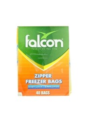 Falcon Zippered Freezer Bags 40 Pieces