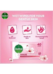 Dettol Skincare Anti-Bacterial Wipes 40 Pieces