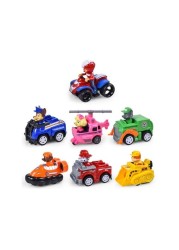 ALISSA-Patrol Toys Set Dog Puppy Patrol Rescue Car Action Figures Model Toy Chase Ryder سيارة سيارة لعبة طفل.