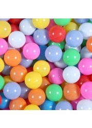 100 قطعة من كرات المحيط البلاستيكية الناعمة الملونة من SKY-TOUCH مثالية لحظيرة اللعب وحفرة الكرة للأطفال والرضع والأطفال