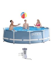 Intex Prism Frame Swimming Pool With Pump (366X76)