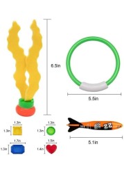مجموعة هدايا للأطفال من نوسينس ، 19 قطعة من ألعاب الغوص تحت الماء