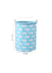 White Printed Laundry Basket, Baby Laundry Basket, Waterproof Laundry Hamper, Foldable Clothes Hamper, Collapsible Laundry Baskets. Teen Hamper, Perfect for Dirty Clothes and Toys.