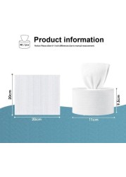 Alissa 1pc-Disposable Face Towel Tissue Roll Reusable Soft Facial Cotton Tissue (40pcs Sheets/Roll)