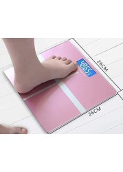 جهاز قياس وزن الجسم للحمام من Aiwanto مقياس رقمي لوزن الجسم للحمام باللون الوردي الأنيق