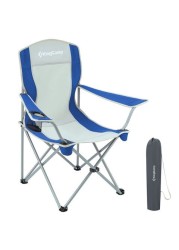 King camp-Classic Arms Folding Camping Chair With Mesh Cup Holder