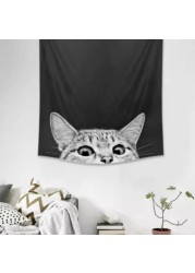 Less deals - home decor wall tapestry, cat design.