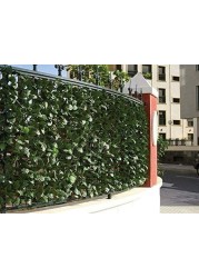 Yatai bamboo wooden fence with expandable ivy leaves