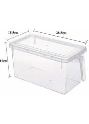 Awanto 3Pcs 5L Plastic Kitchen Storage Box Storage Containers Refrigerator Storage Boxes Vegetable Meat Storage Boxes Bathroom Storage Box