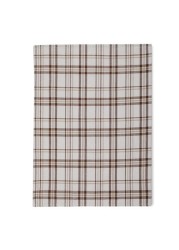 Plain Beige & White Checks kitchen towel