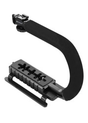 Generic - U/C Shaped Handheld DV Bracket Stabilizer For SLR Cameras/Home DV Camera Black