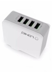 AMTCO 4-Port Universal USB Adapter White 2.5*2.3*1*cm WHITE