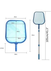 Beauenty Swimming Pool Cleaning Tools Flexible Leaf Skimmer With Telescopic Pole For Pools And Spas