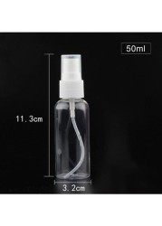 Generic 4-Piece Transparent Spray Bottle Multicolour 50ml