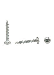 Suki Zinc-Plated Steel Chipboard Screw (3 x 20 mm, Pack of 50)