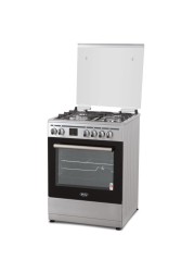 Terim 4-Burner Gas Cooker W/Electric Oven, TERGE66ST (60 cm, Silver)