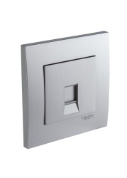 Schneider Electric Vivace 1 Gang Wall Plate for Keystone Data Jack (8.7 x 8.7 x 3.6 cm)