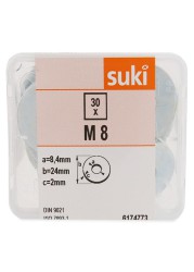 Suki Large Washers (M8, Pack of 30)