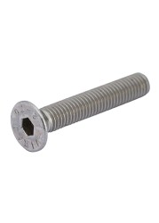 Suki Steel Hex Socket Countersunk Machine Screws (M5 x 30 mm, Pack of 4)