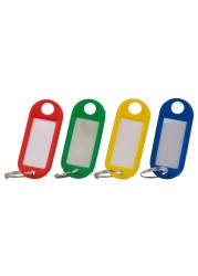 بطاقات تعريف للمفاتيح من البلاستيك (عبوة من 5 قطع، متعددة الألوان)