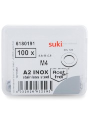 Suki Large Washers (M4,  Pack of 100)