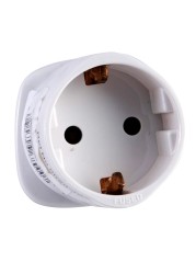 Oshtraco 2-Pin Round Plug Converter (Neon)