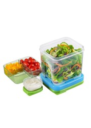 Rubbermaid Lunch Blox Salad Kit (Set of 3, Green)
