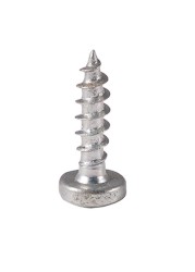 Suki Zinc-Plated Pan-Head Chipboard Screws (4 x 16 mm, Pack of 16)