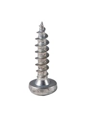 Suki Zinc Oval-Head Chipboard Screws (3.5 x 16 mm, Pack of 20)