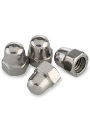 Suki 6164142 M5 Domed Cap Hex Nut (8.79 x 8 x 4.4 x 10.5 mm)