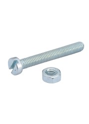 Suki Zinc-Plated Machine Screws ( M4 x 30 mm, pack of 10)