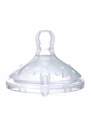 Nuby Anti-colic SoftFlex silicone nipple 1.2.3 flow 0+ month 2&#039;s