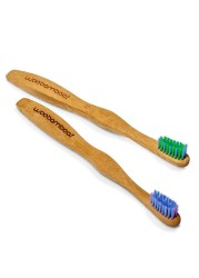 WooBamboo Child&#039;s Sprout Two Pack Soft Tooth Brush 7C2P