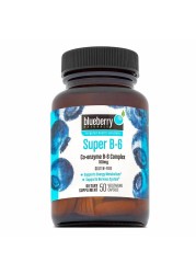 Blueberry Naturals Super B-6100 مجم كبسولات نباتية 50's B0050 ، تاريخ انتهاء الصلاحية: يوليو -2022