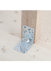 مجموعة براغي سداسية سوكي فولاذ مطلي بالزنك للخشب (8 × 100 ملم، DIN 571، عدد 10 قطع)