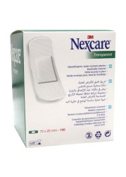 لصقات مقاومة للماء شفافة من 3M Nexcare 100's