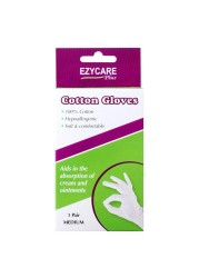 Ezycare Cotton Gloves 1 Pair M 11913