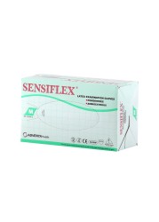 Sensiflex Latex Examination Powder free Gloves Medium 100&#039;s