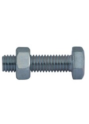 Suki DIN 558 Hex Zinc-Plated Steel Screws (M8 x 30 mm)