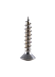 Suki Oval-Head Nickel Plated Chipboard Screws (3 x 16 mm, Pack of 30)