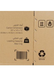 Corrugated Shipping Box (55.9 x 35.6 x 30.5 cm)