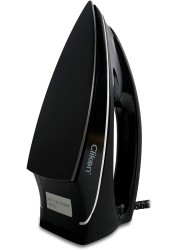 Clikon Lightweight Compact Dry Iron with Non-stick Coated Soleplate, Adjustable Temperature Settings, 360&deg; Swivel Cord, Auto Cut-off, Power Light Indicator - CK2133 (Black)