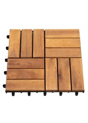 Acacia Floor 12-Slats Deck Tile