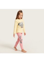 The Powerpuff Girls Print T-shirt and Pyjamas Set