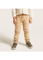 Juniors Textured Pants with Pockets and Drawstring