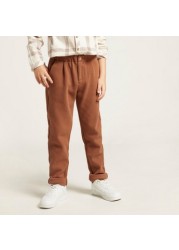 Solid Pants with Pockets and Elasticised Waistband