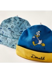 Donald Duck Print Beanie - Set of 2