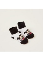 Disney Mickey Mouse Print Booties